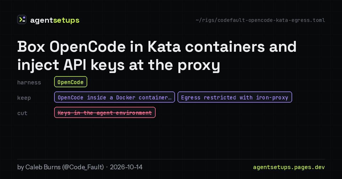 Share image: Box OpenCode in Kata containers and inject API keys at the proxy